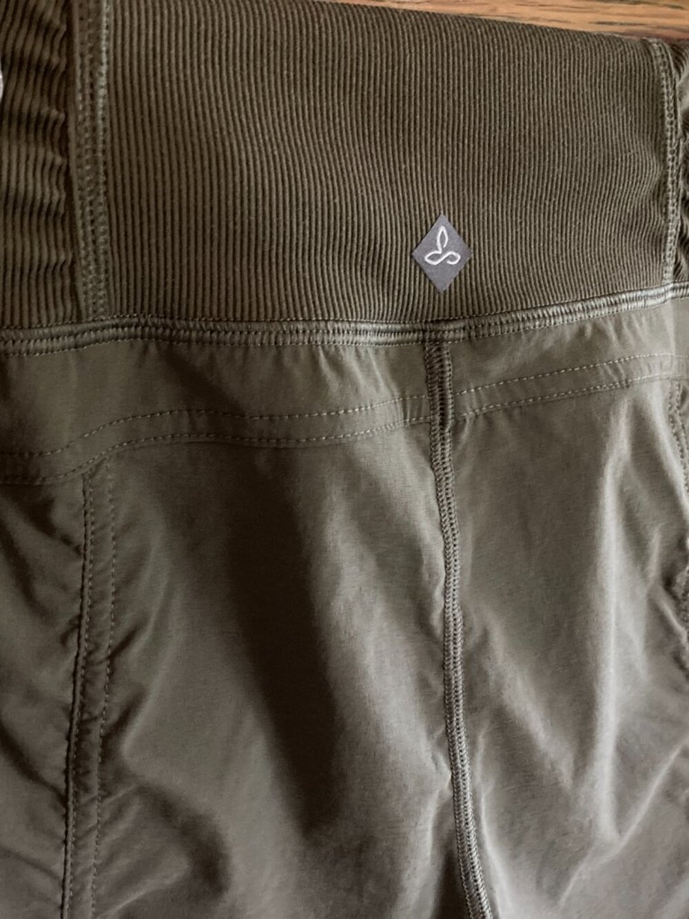 Lot of 2 Prana Koen Pants, green, black, good used condition, small - Picture 5 of 6